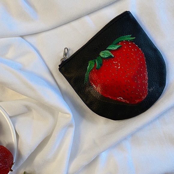 BAGGU Handbags - Handpainted real leather Baggu pouch